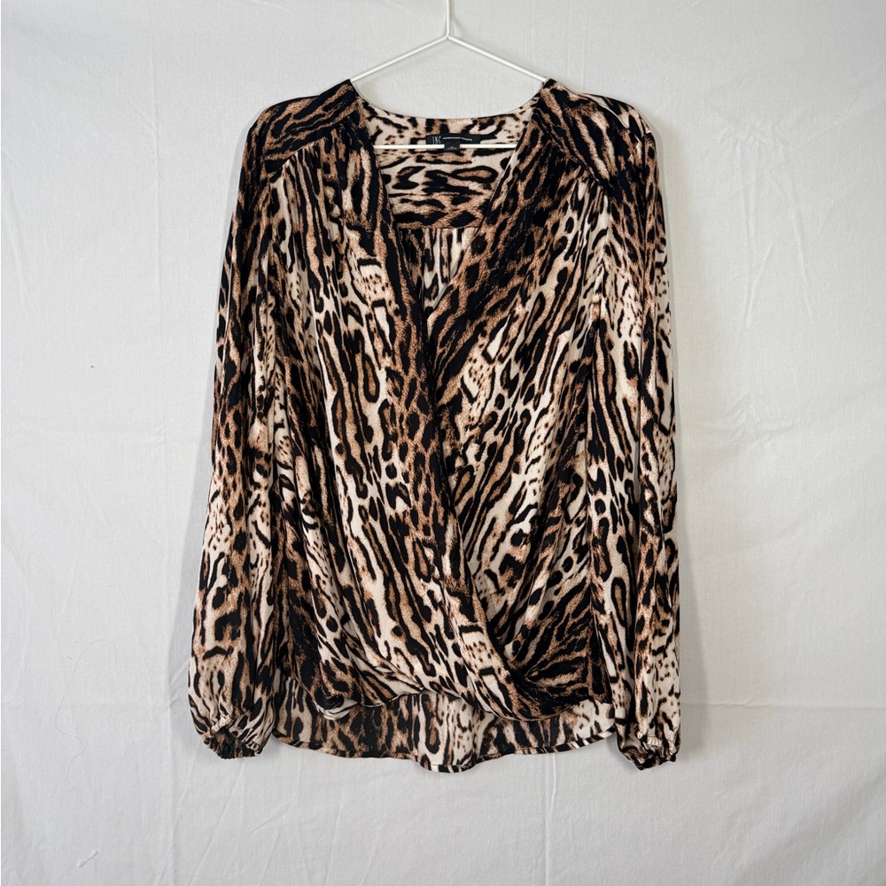 INC Bold Animal Print, Chic Blouse - Picture 3 of 6